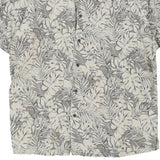 Vintage grey Tasso Elba Hawaiian Shirt - mens x-large