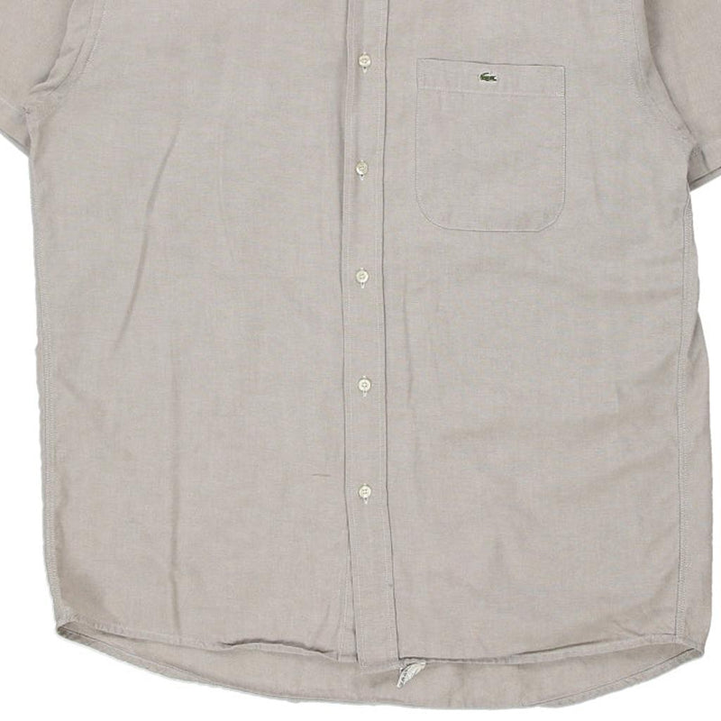 Vintage grey Lacoste Short Sleeve Shirt - mens medium