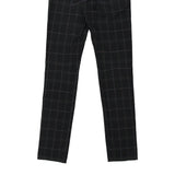 Marithé Francois Girbaud Checked Trousers - 30W UK 8 Black Cotton