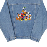 Disney Embroidered Denim Jacket - Medium Blue Cotton