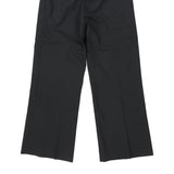 Burberry Trousers - 28W UK 8 Black Virgin Wool