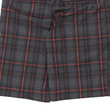 Fila Checked Shorts - 36W 11L Black Polyester