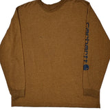 Carhartt Long Sleeve T-Shirt - 2XL Brown Cotton
