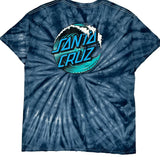 Santa Cruz Tie-Dye T-Shirt - Large Blue Cotton