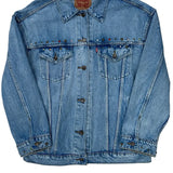 Levis Studded Denim Jacket - Large Blue Denim