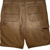 Dickies Carpenter Shorts - 40W 10L Brown Cotton Blend