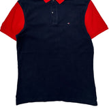 Tommy Hilfiger Graphic Polo Shirt - 2XL Navy Cotton
