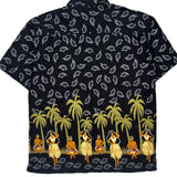 Cactus Hawaiian Shirt - Large Black Cotton Blend