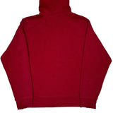 The North Face Spellout Hoodie - Medium Red Cotton