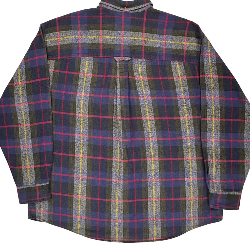 Gant Checked Flannel Shirt - Large Multicoloured Cotton