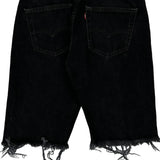 501 Levis Denim Shorts - 31W 10L Black Cotton