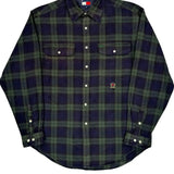 Tommy Hilfiger Checked Shirt - Medium Navy Cotton