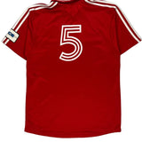 Plessisville Adidas Football Shirt - Medium Red Polyester