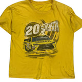 Matt Kenseth Nascar T-Shirt - Large Yellow Cotton