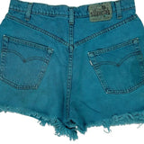 Silver Tab Levis Baggy Denim Shorts - 30W UK 10 Blue Cotton