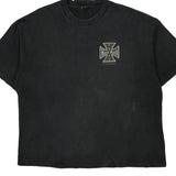 Motorcycle Hard Rock Cafe T-Shirt - 2XL Black Cotton