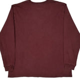Carhartt Long Sleeve T-Shirt - XL Burgundy Cotton