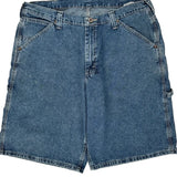 Lee Carpenter Shorts - 38W 11L Blue Cotton