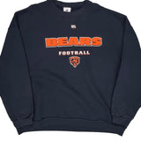 Bears Nfl Sweatshirt - 2XL Navy Cotton