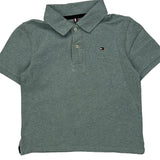 Age 4-5 Tommy Hilfiger Polo Shirt - XS Grey Cotton