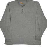 Carhartt Long Sleeve T-Shirt - XL Grey Cotton