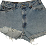 Levis Denim Shorts - 28W UK 8 Light Wash Cotton