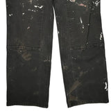 Carhartt Double Knee Carpenter Trousers - 35W 32L Black Cotton