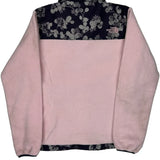 The North Face Floral Fleece Jacket - Small Black Polyester