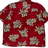 Croft & Barrow Floral Hawaiian Shirt - 2XL Red Cotton