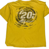 Matt Kenseth Nascar T-Shirt - Large Yellow Cotton