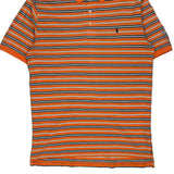 Polo By Ralph Lauren Striped Polo Shirt - Large Multicoloured Cotton