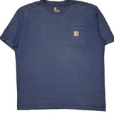 Carhartt T-Shirt - XL Blue Cotton