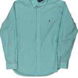 Ralph Lauren Checked Shirt - Large Blue Cotton
