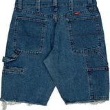 Wrangler Carpenter Shorts - 34W 11L Blue Cotton Blend