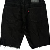 Levis Denim Shorts - 32W 10L Black Denim