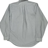 Ralph Lauren Striped Shirt - Large Blue Cotton