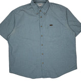 Carhartt Checked Short Sleeve Shirt - 2XL Blue Cotton