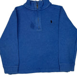 Age 6 Polo By Ralph Lauren 1/4 Zip - Small Blue Cotton