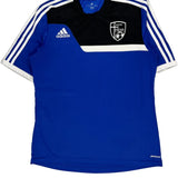 Triton Adidas Football Football Shirt - Large Black Polyester
