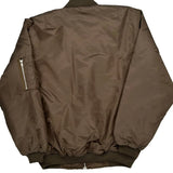 Workwear Unbranded Bomber Jacket - Large Brown Polyester