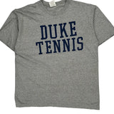 Duke Tennis Adidas College T-Shirt - Large Grey Cotton