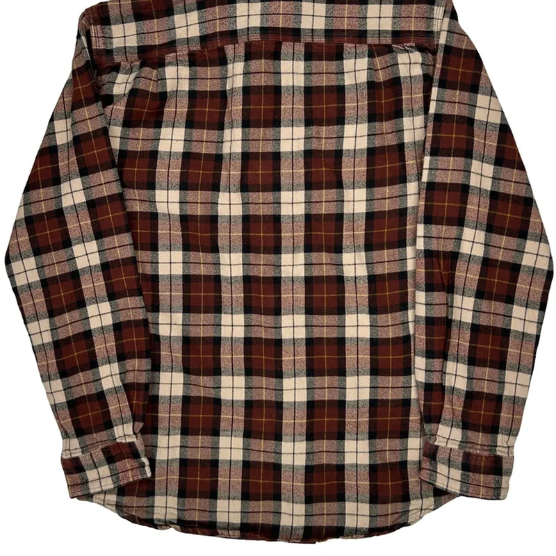 Carhartt Checked Flannel Shirt - Medium Black Cotton