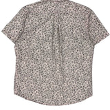 Levis Floral Short Sleeve Shirt - Large Black Cotton