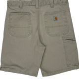 Carhartt Carpenter Shorts - 34W 10L Khaki Cotton Blend