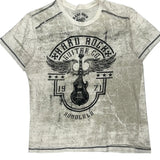 Guitar Company Hard Rock Cafe Graphic T-Shirt - Large Black Cotton