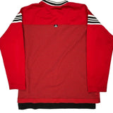Age 12-13 Nike Striped Sweatshirt - Large Red Polyester