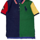 Age 8 Polo By Ralph Lauren Graphic Polo Shirt - Small Multicoloured Cotton
