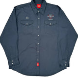 H. Bye Construction Ltd Dickies Shirt - XL Blue Cotton Blend