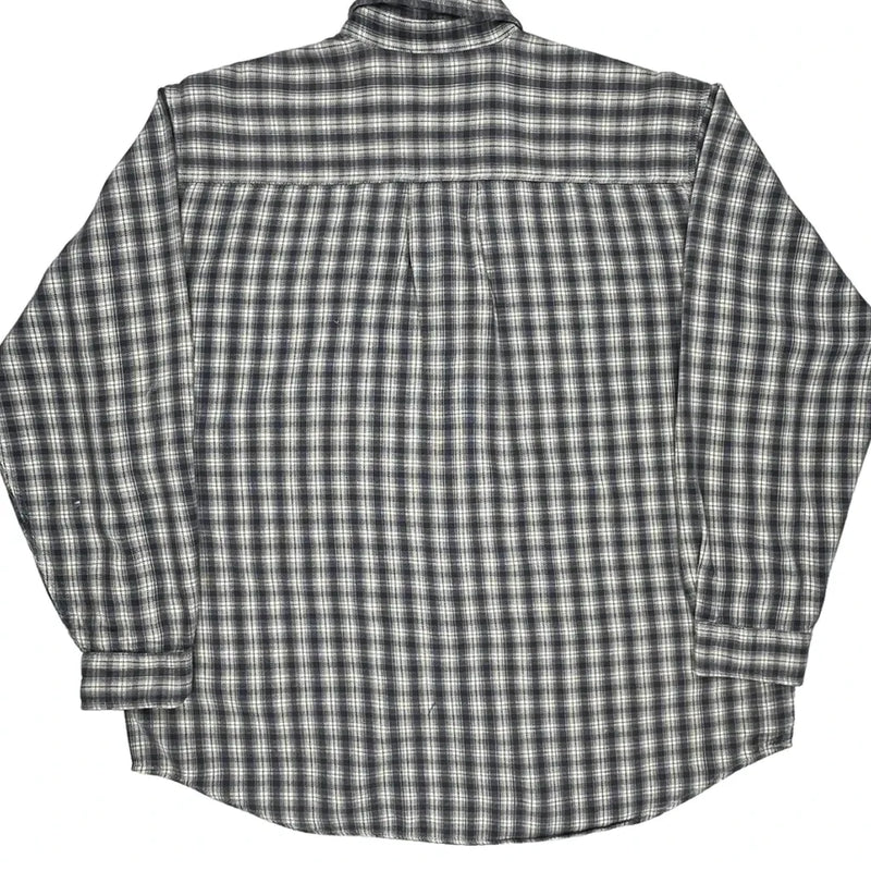 Levis Checked Flannel Shirt - XL Blue Cotton
