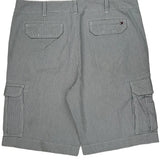 Tommy Hilfiger Pinstripe Cargo Shorts - 38W 10L Gray Cotton